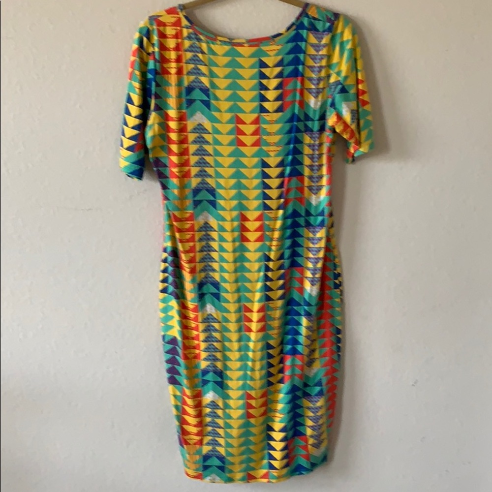 LLR Julia Bold Geometric Dress, Size Lg - Picture 3 of 6